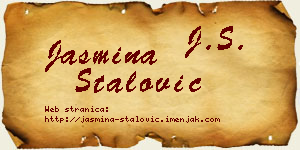 Jasmina Stalović vizit kartica